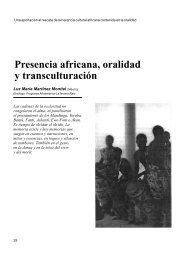 Presencia africana, oralidad y transculturaciÃ³n - Portal de la Cultura ...