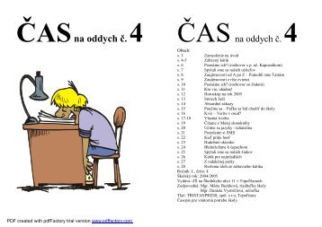 Äas na oddych Ä.4 - ZÅ  Å kultÃ©tyho, TopoÄ¾Äany