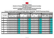 RÃ©publique Tunisienne MinistÃ¨re de l'Enseignement SupÃ©rieur et ...