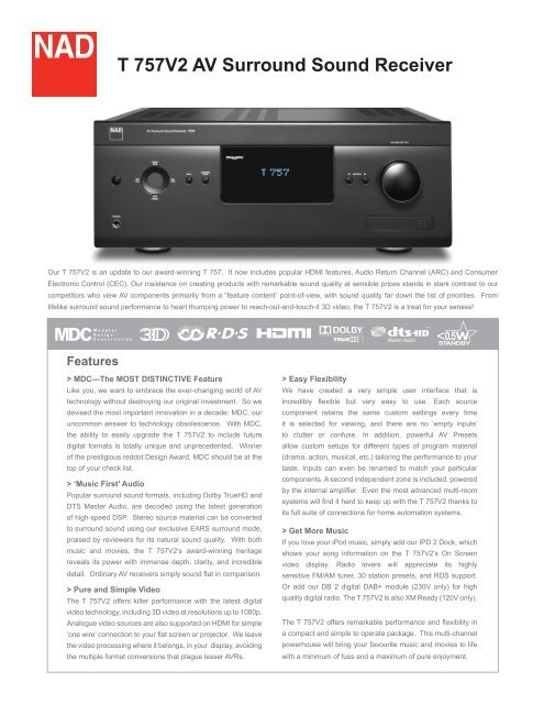 NAD T757 v2 - Audio Products Australia