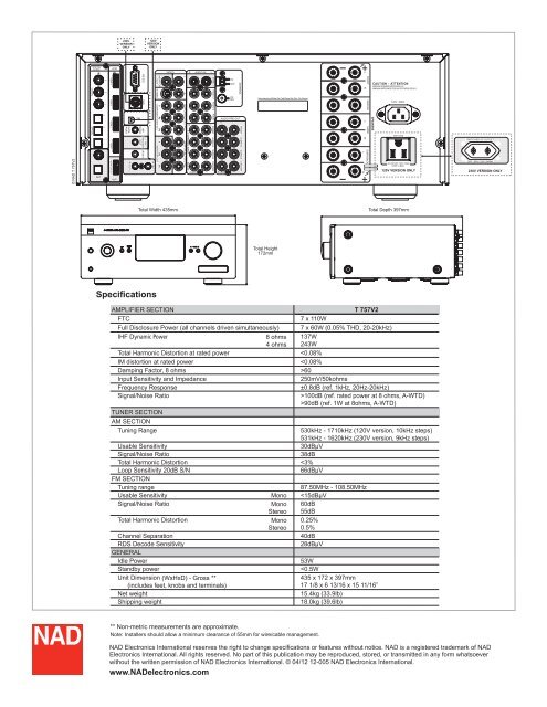 NAD T757 v2 - Audio Products Australia