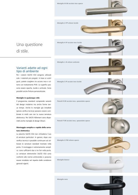 Sistema di chiusura elettronico | SALTO XS4 - Evva