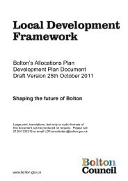 Draft Allocations Plan - Bolton Metropolitan Borough Council