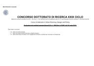 Urban Planning, Design and Policy - Dottorato di Ricerca