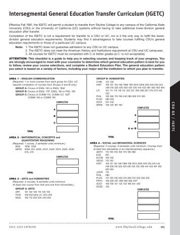 igetc - Skyline College