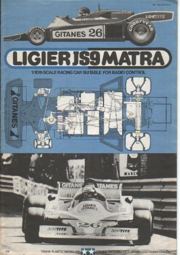Tamiya Ligier JS9 Matra Manual - Wheelsacademy.info