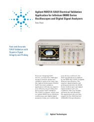 Agilent N5431A XAUI Electrical Validation Application ... - MetricTest