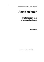 Installere Altinn Monitor