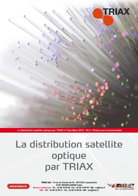 La distribution satellite optique par TRIAX