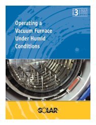 Operating a Vacuum Furnace Under Humid Conditions - Solar ...