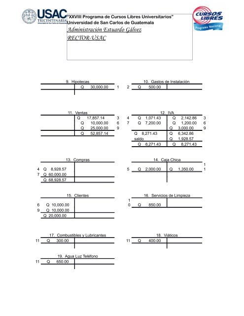 conta general - Usac