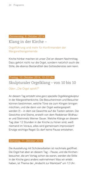 Bente-Orgel - Kirchenkreis Ronnenberg