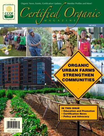 Organic Urban Farms Strengthen Communities - CCOF