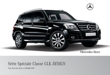 GLK DESIGN_Tarif - Sitesreseau.mercedes.fr - Mercedes-Benz France