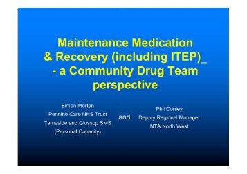 Maintenance Medication & Recovery (including ITEP)_ - a ... - SMMGP