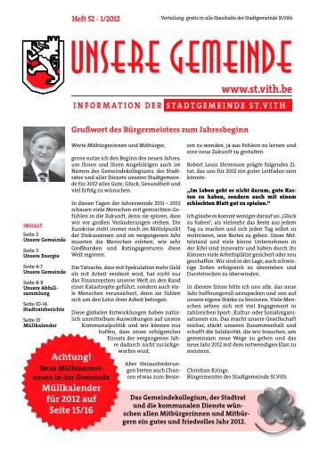 Unsere Gemeinde 01-2012 - St.Vith.be