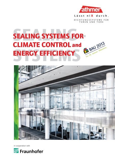 sealing systems for climate control energy efficiency - Athmer