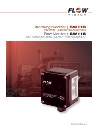 StrÃ¶mungswÃ¤chter | SW118 Flow Monitor | SW118 - FlowVision GmbH