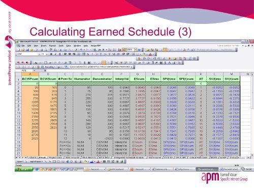 Earned schedule: principles and practice - Association for Project ...