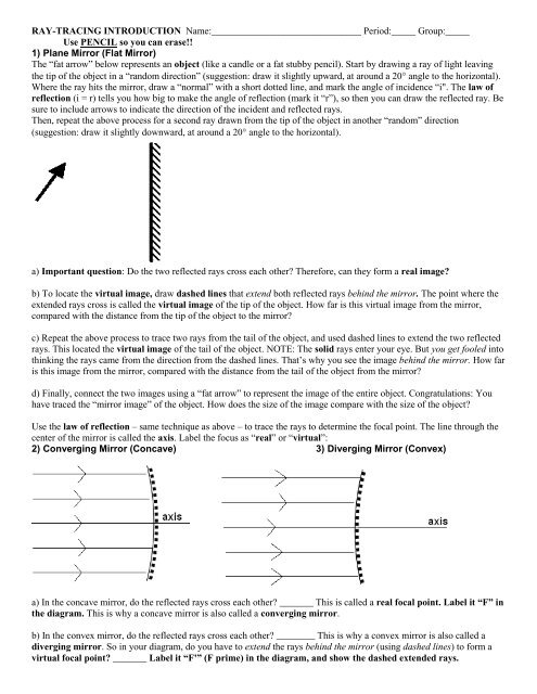 RAY-TRACING INTRODUCTION Name