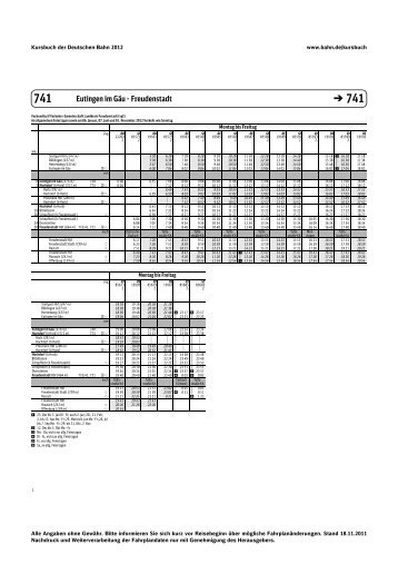 Eutingen im Gäu - Freudenstadt - VGF Verkehrs-Gemeinschaft ...