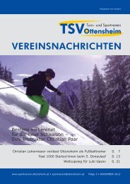 Neue Vereinszeitung online! - und Sportverein Ottensheim