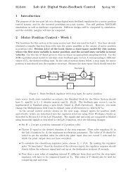 Lab #4: Digital State-Feedback Control 1 Introduction 2 Motor ...