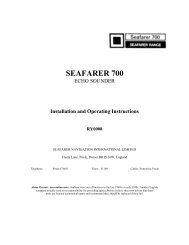 SEAFARER 700 - Equipment