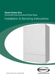 Installation & Servicing Instructions - Grant UK