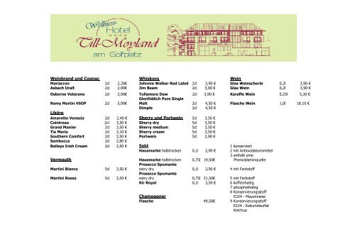 Spijskaart PDF - Wellnesshotel Till Moyland