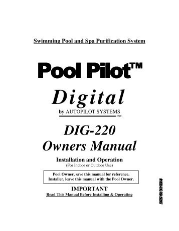 Auto Pilot Digital - Marie's Pool Store