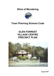 Glen Forrest Precinct Plan - Shire of Mundaring