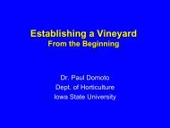 Establishing a Vineyard - Viticulture Iowa State University
