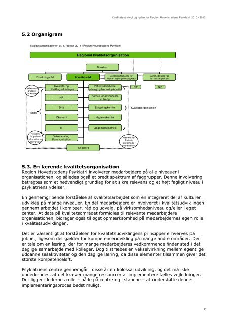 Kvalitetsstrategi og -plan 2010-2013 - Region Hovedstadens Psykiatri