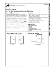 LM809/LM810 3-Pin Microprocessor Reset Circuits