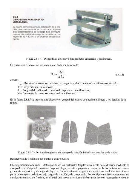 2.8.-PROPIEDADES MECANICAS.ENSAYOS. 2.8.1.-Ensayos de ...