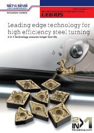 Leading edge technology for high efficiency steel turning