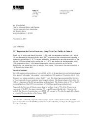 Letter to Mr. Brian Pollard - Ontario Long Term Care Association