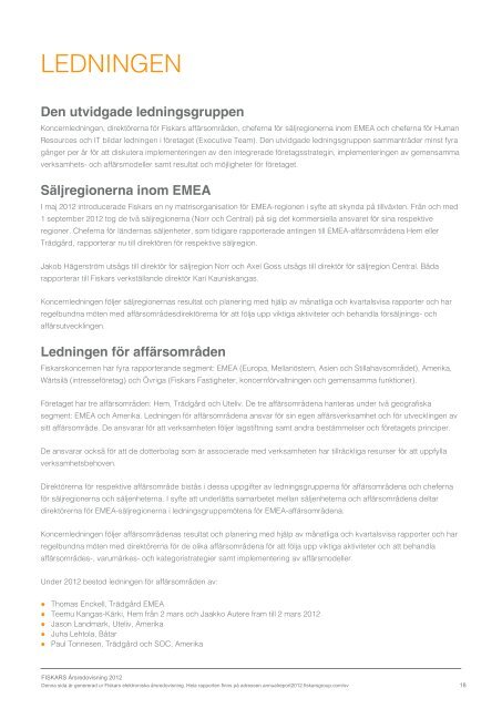 ladda ner - Fiskars Annual Report 2012