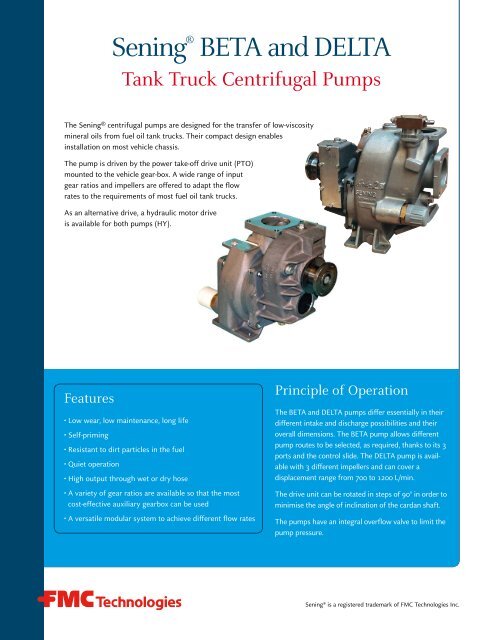 High Flow Centrifugal Pump for Diesel Tanker Refuelling