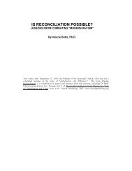 IS RECONCILIATION POSSIBLE? - VISIONS, Inc.