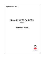 U.are.UÂ® UPOS for OPOS - DigitalPersona