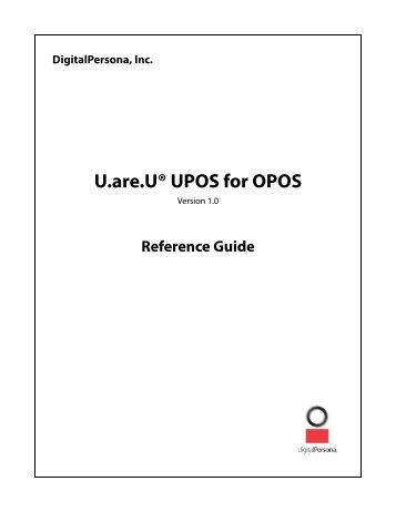 U.are.UÂ® UPOS for OPOS - DigitalPersona