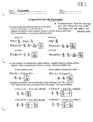 Compound Events WITH Replacement - Worksheet - CE1