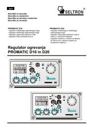 Regulator ogrevanja PROMATIC D10 in D20 - Seltron