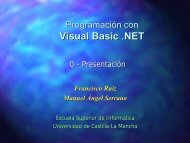 Visual Basic .NET - Grupo Alarcos - Universidad de Castilla-La ...