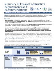 Summary of Coastal Construction Requirements & Recommendations