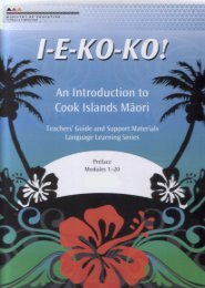 An Introduction to Cook Islands MÄori - Pasifika