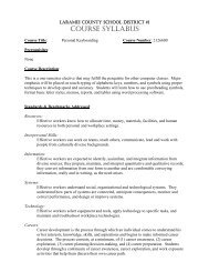 Personal Keyboarding - Laramie County School District #01