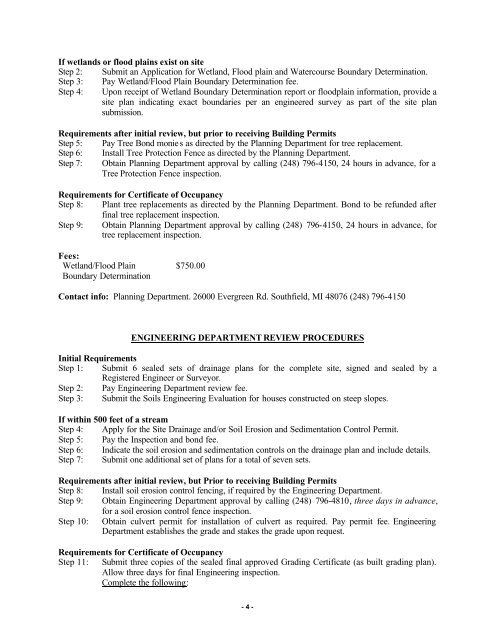 Residential Construction process (pdf) - City of Southfield